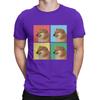Мужские футболки с принтом Cheems Doge 100% Хлопок Топы Винтажные с коротким рукавом с круглым вырезом Футболка Подарок на день рождения Футболка