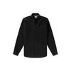 Solid Color Logo Button Down Slim Fit Oxford Shirt Men Shirts Black A2BAQ-BV1
