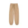 Solid Color Lace-Up Cuffed Simple Comfortable Knitted Sports Pants Women Bottoms Khaki VN000GR14MG