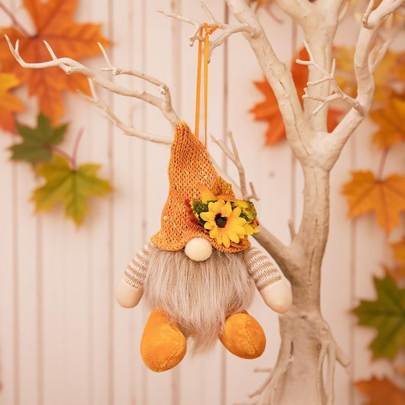 1 пара Осенний сезон Праздник урожая Фигурки гномов Ручная работа Фестивальный декор гнома для офиса и дома Подарок для пары