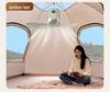 Rechargeable Silent Ceiling Fan with USB Night Light for Dorms and Outdoor Camping