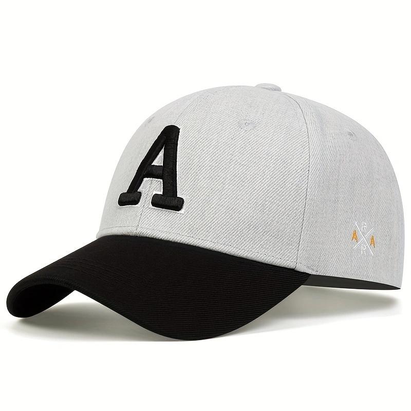 Letter A Side AR Embroidery Baseball Cap Couple Outdoor Snapback Hat Cotton Dad Hat Golf Caps Wild Hats