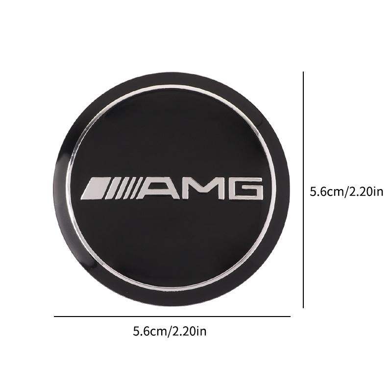4pc 56mm Car Wheel Center Hub Cap Emblem Stickers black silver For Mercedes Benz AMG W203 W206 W220 W205 W211 W212 W201 W210 LL3