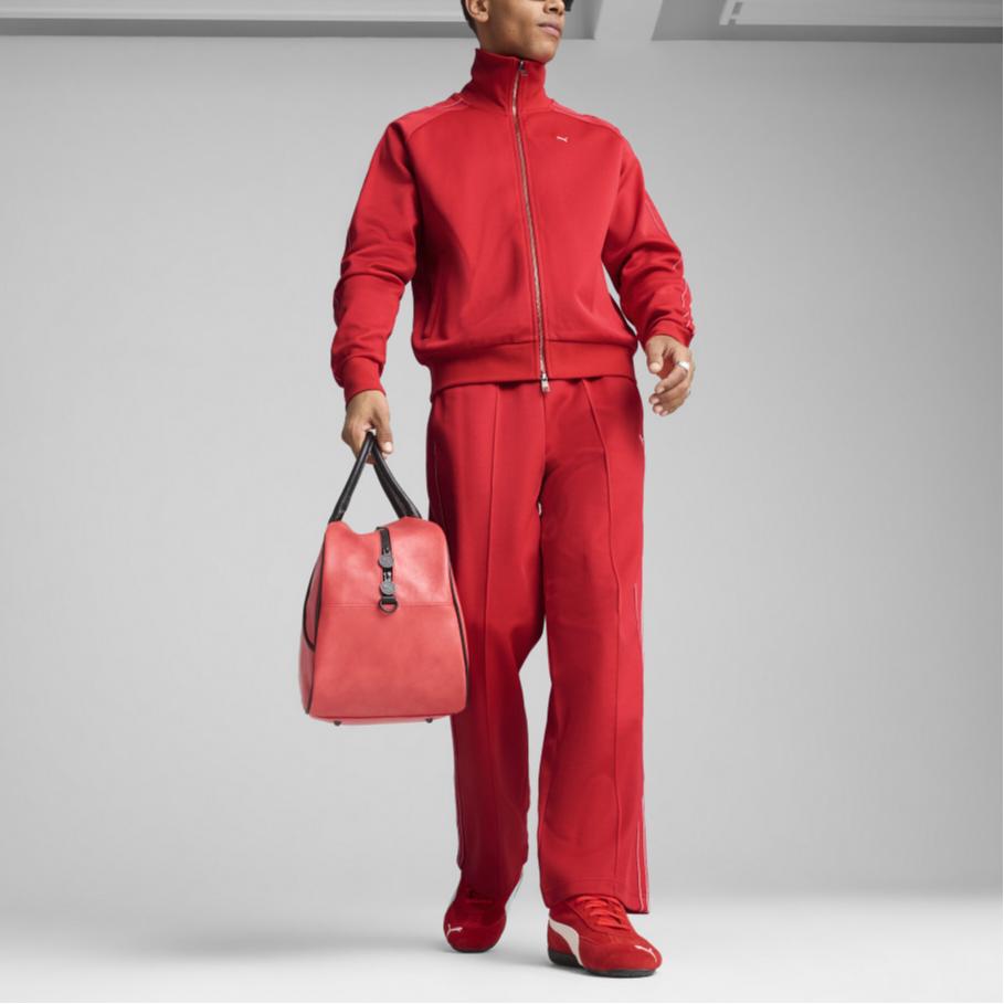 PUMA Jackets Men's Red Lapel Moderate Other 629936-11