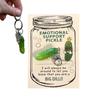 1/2/3 комплекта эмоциональная поддержка брелок для ключей Pickle Design подвеска с карманом объятия открытка тонкая работа металлический смоляной брелок позитивный подарок