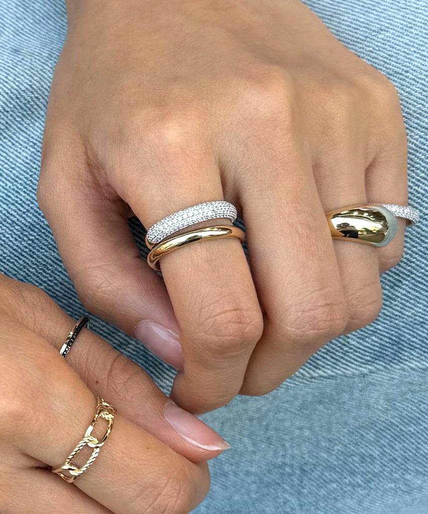 Mcel 14K Kent Pavé Ring - L