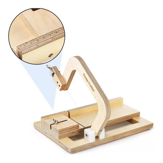 Wooden Soap Cutter Adjustable Single Wire Soap Slicer Professional Handmade