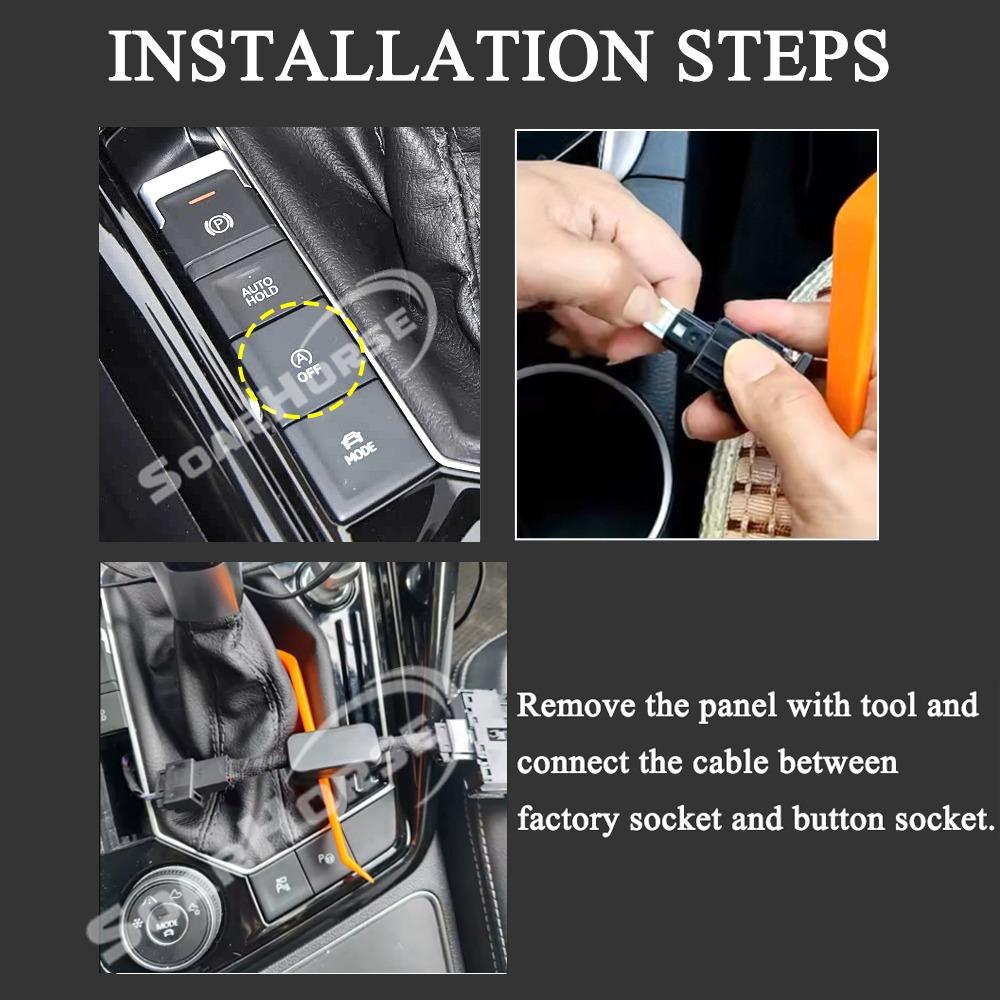 Automatic Start Stop Engine System Off Eliminator Device Control Sensor Cable Plug For Volkswagen VW Tayron 2019-2026