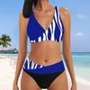 Модное бикини с принтом, женские купальники, летний купальный пляжный костюм, купальники, женские сексуальные бикини, купальник из двух частей