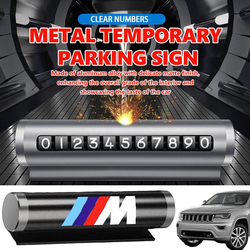 Car Phone Number Plate Temporary Parking Stickers Rotate Park Stop For BMW M F10 F20 F30 F40 F15 F25 F26 F31 F49 E62 E83 E84 kycp51