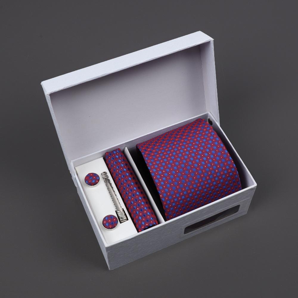 2025 Men'S Tie Premium Gift Box Jacquard Embroidered Tie Tie Logo Making