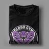 Футболки с винтажным логотипом Globo Gym Purple Cobras для мужчин, хлопковые футболки с круглым вырезом, футболка с коротким рукавом Dodgeball Movie, новый мерч
