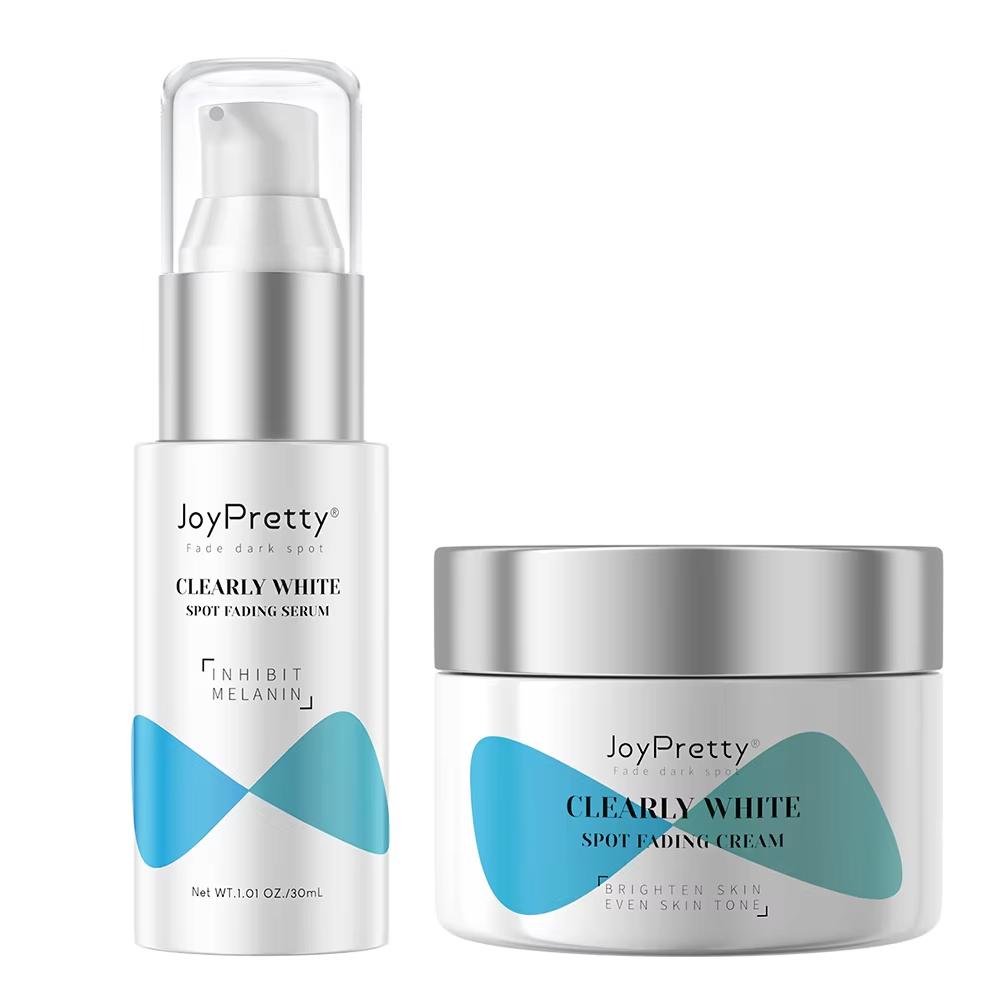 JoyPretty Отбеливающие наборы для ухода за кожей лица Высококачественный крем-сыворотка для лица от темных пятен Веснушки Мелазма Набор для осветления кожи