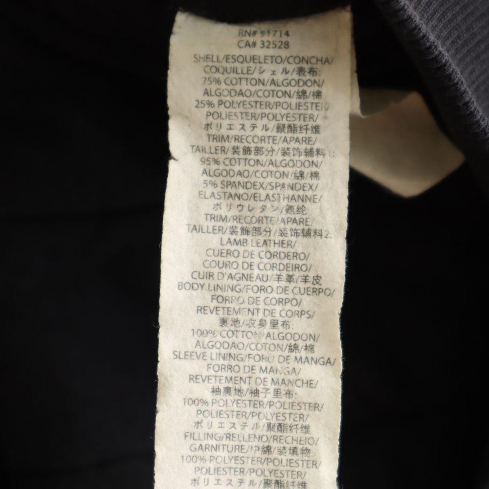 Armani Exchange Sweat Riders Jacket L Black With Thin Padding Men's Used