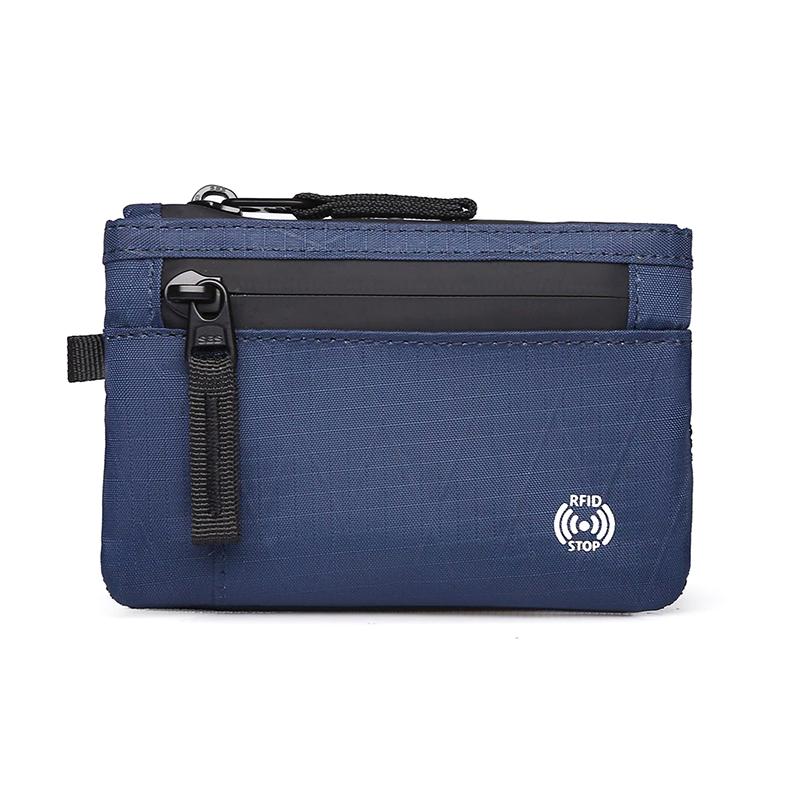 Rfid Держатель для кредитных карт Мужской короткий кошелек на молнии для монет X-Pac Мини дорожный кошелек Мужской тактический кошелек Кошелек для монет