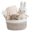 Baby Shower Gift Set Miffy Gift Set for Boys and Girls Blanket and Basket Stylish Dull Natural Simple (fur Blanket)