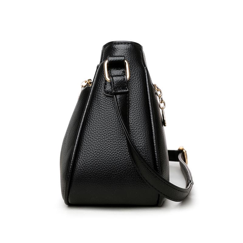 Женская сумка из мягкой кожи, сумка через плечо, большая вместимость, сумка через плечо