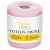 Corde Macramé - CREATIVE DECO - 200m - Rose Pastel - Fil De Coton Et Polyester