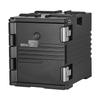 Insulated Food Pan Carrier, 75 L Non-Electrical Food Warmer, with Wheel & 304 Stainless Steel Latch, LLDPE Stackable Hot Box, for Various Pan