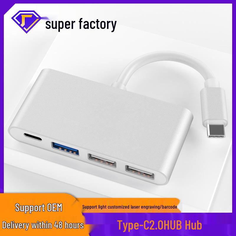 Док-станция USB-C: Многопортовый USB-хаб-адаптер-кабель Type-C на HDMI/VGA