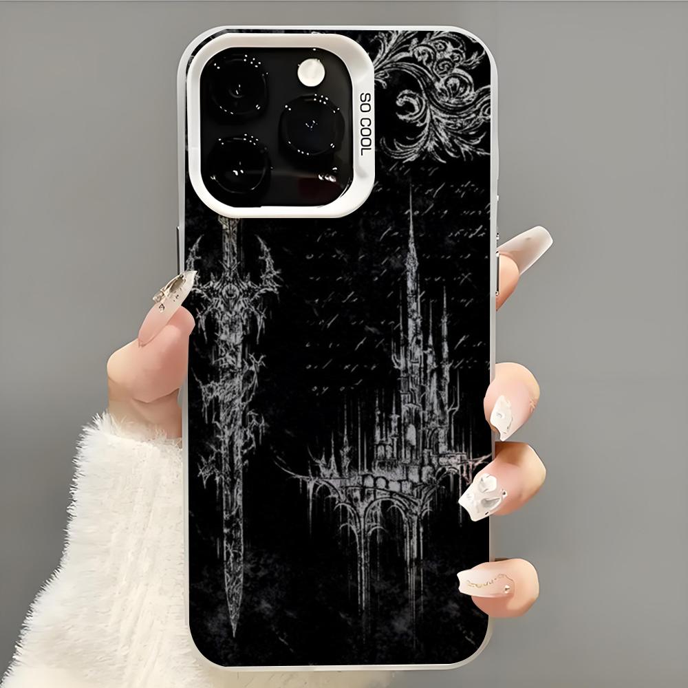 Крутой кибер-сигил крест Чехол для телефона Чехол для iPhone 14 16 15 11 12 13 Pro Max Mini Plus Ударопрочный чехол