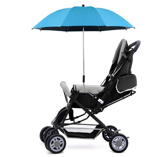 Chair Umbrella with Clamp Portable Adjustable UV Protection Waterproof Outdoor Camping Fishing Garden Backyard Patio Beach Chair Umbrella Parasol