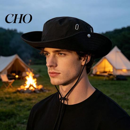Sun Hat for Men Women Wide Brim Fishing Adjustable Windproof Rope Hiking Protection Breathable Summer Outdoor Travel Camping Lightweight
