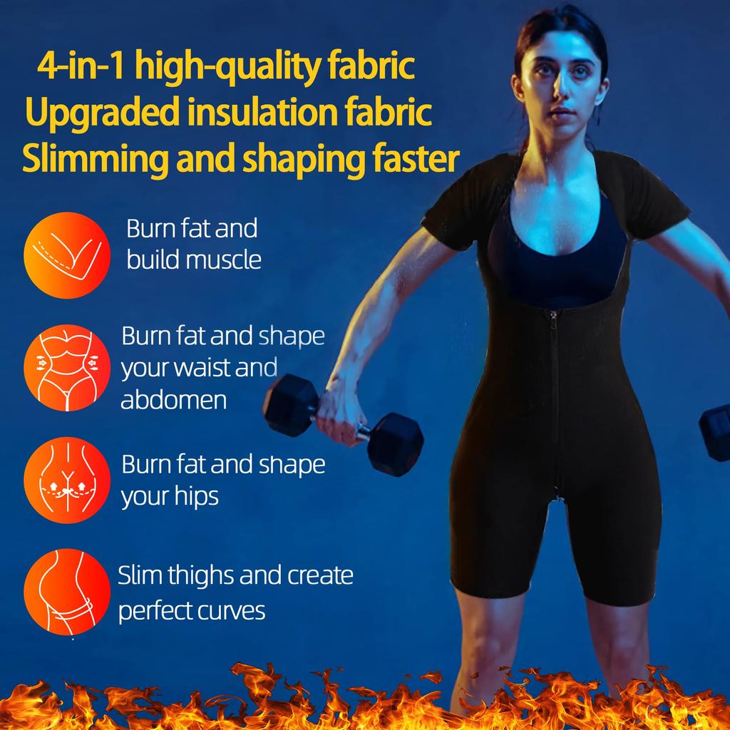 Костюм для сауны для женщин, формирователи пота, боди для похудения, корректирующее белье, рубашка, тренажерный зал, куртка на молнии, тренажер для талии, жилет, формирователь тела, шорты для сауны