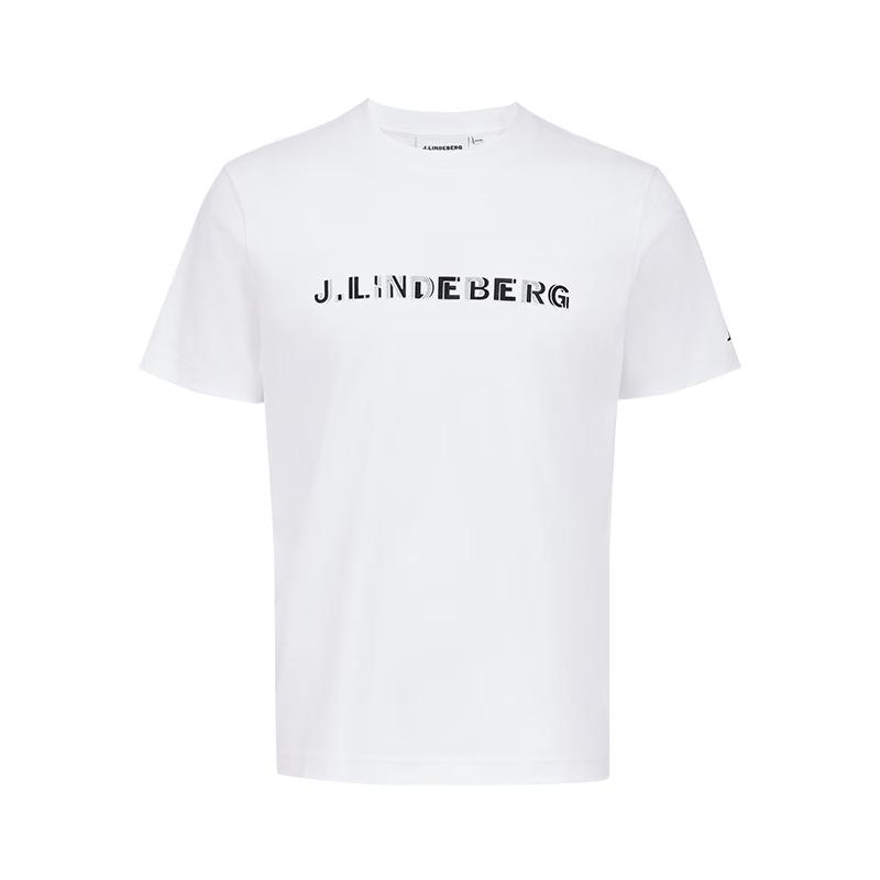 J.LINDEBERG Хлопковая футболка с логотипом и эффектом прохлады