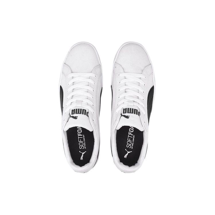 Puma Кеды Smash Vulc Canvas Легкие Низкие Скейтбордические Обувь Унисекс Белый 374754-01