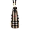 Burberry Олимпия Классическая тисненая клетка Подмышечная сумка-полумесяц Холст и кожа Сумка-тоут Сумка через плечо Женские сумки Бежевый 81114131