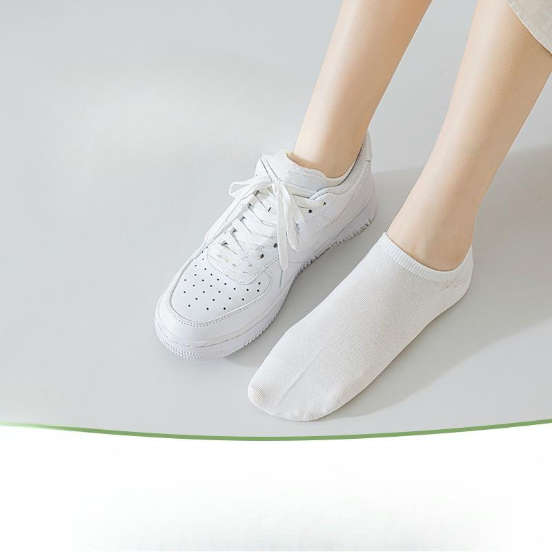Носки-следки из чистого хлопка, которые не сползают, женские короткие и тонкие носки, впитывающие пот и предотвращающие появление запаха, короткие носки