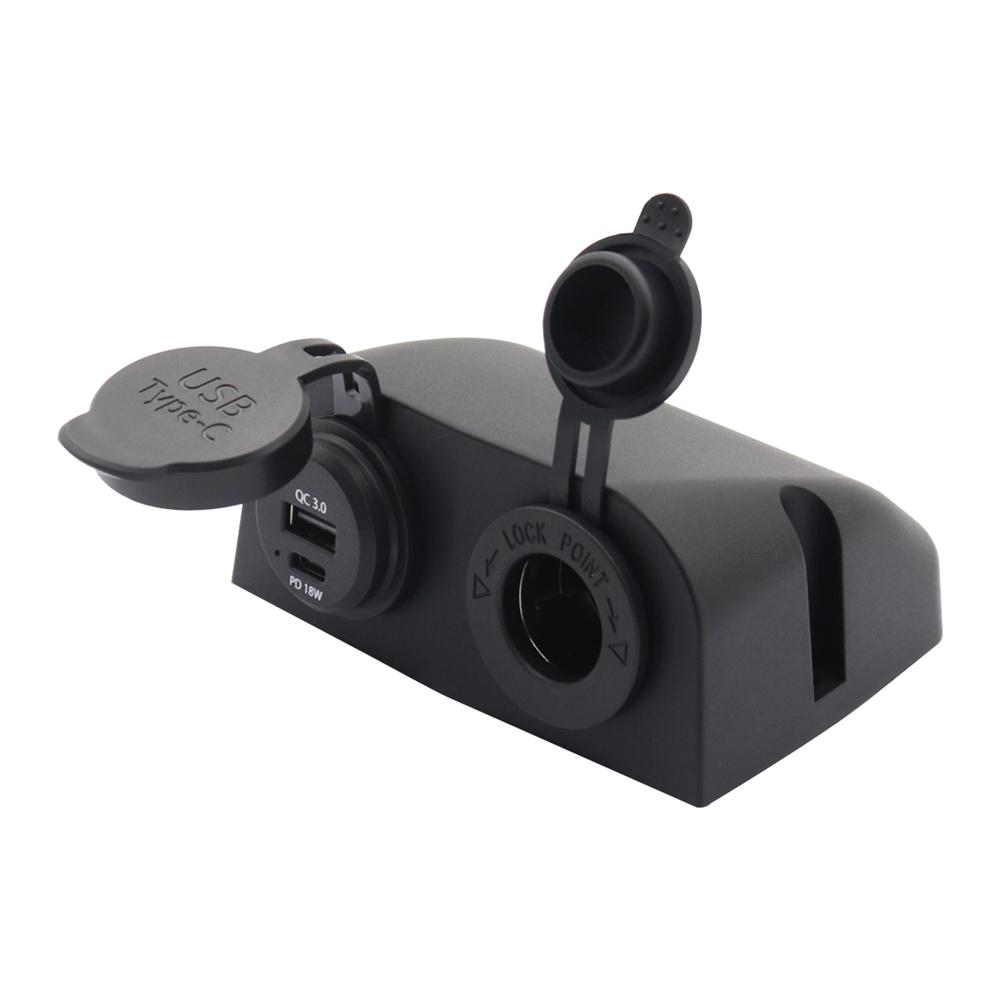 10-30 В QC3.0 и TYPE-C Двойное зарядное устройство Автомобильный прикуриватель Разъем-штекер Для лодки автомобиля