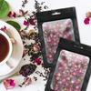 100 Pcs Flat Foil Zip Lock Bags Bath Salt Cosmetic Bag One Side Clear Mini Thick Mylar Resealable Bags Smell Proof Ziplock Baggi