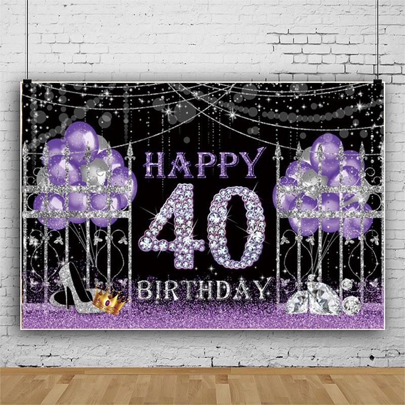 Happy Birthday Backdrop Banner Background Cloth Props Party Decorate