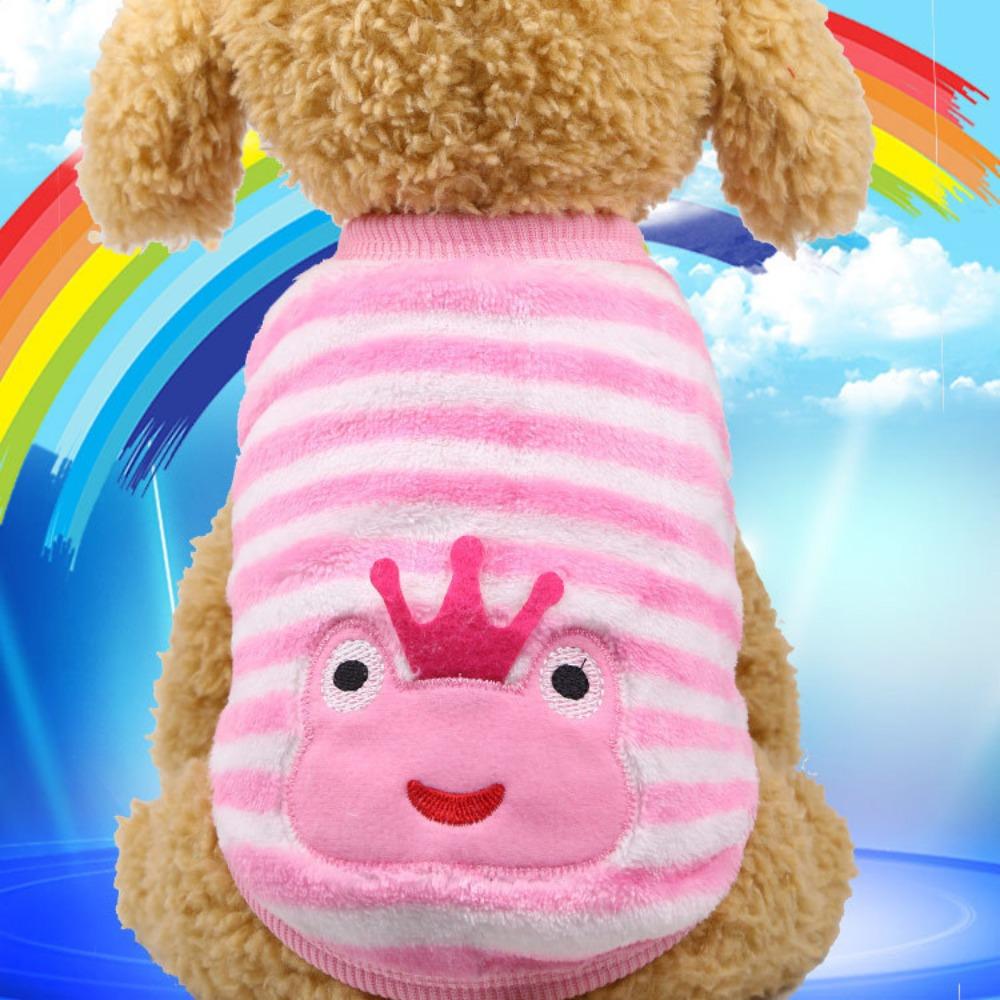 Фланелевый Теплый Щенок Молочный Пес Собака Кошка Тедди Одежда Жилет Товары для Питомцев