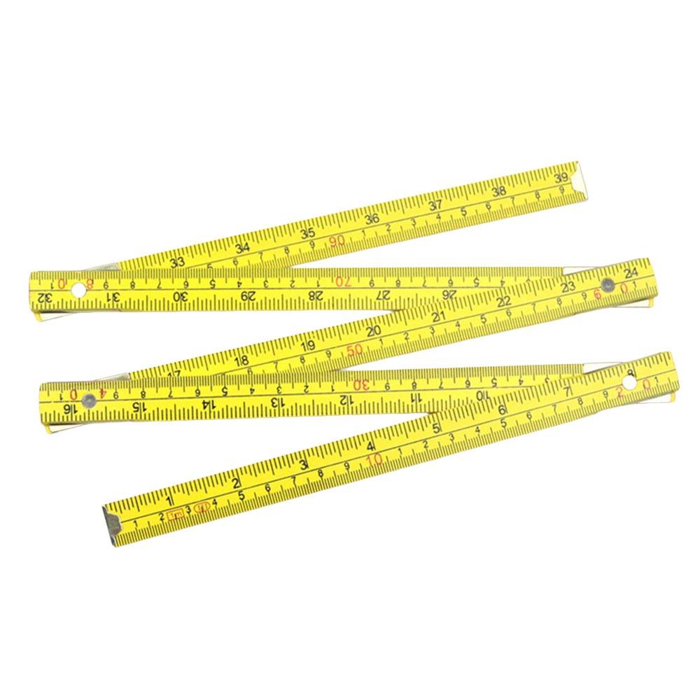 Портативная деревянная складная линейка 2 м, выдвижная пластиковая линейка, двусторонняя, 1 м, измерительная рейка, инструменты для рисования