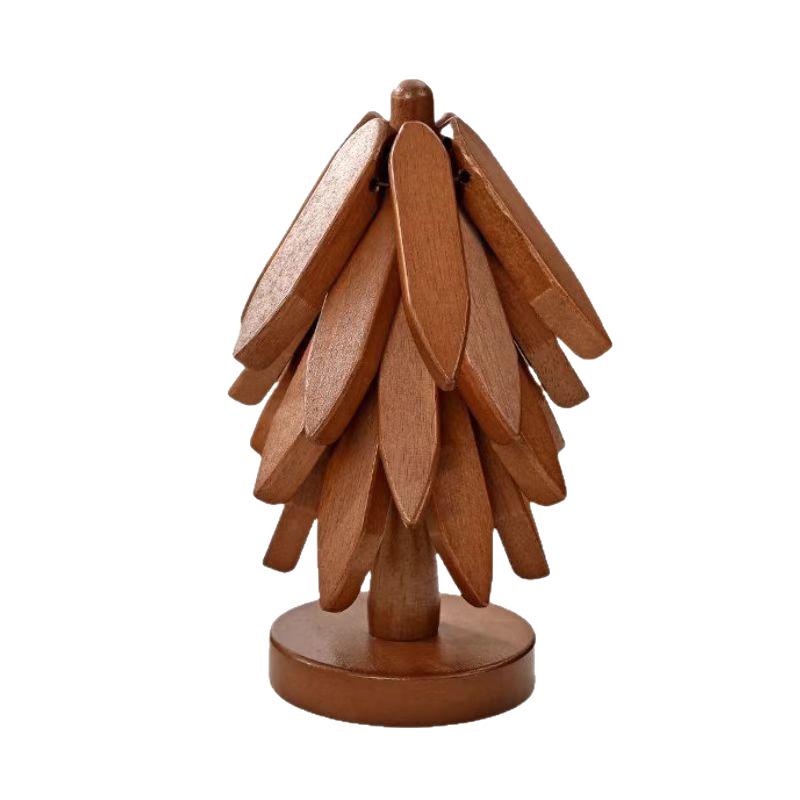High-End Solid Wood Insulated Placemat: Creative Anti-Scald Coaster and Bowl Mat