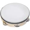 Tambourine Percussion Instrument Hand Beat Wooden Tambourine Bell 8 Inch Handy Professional