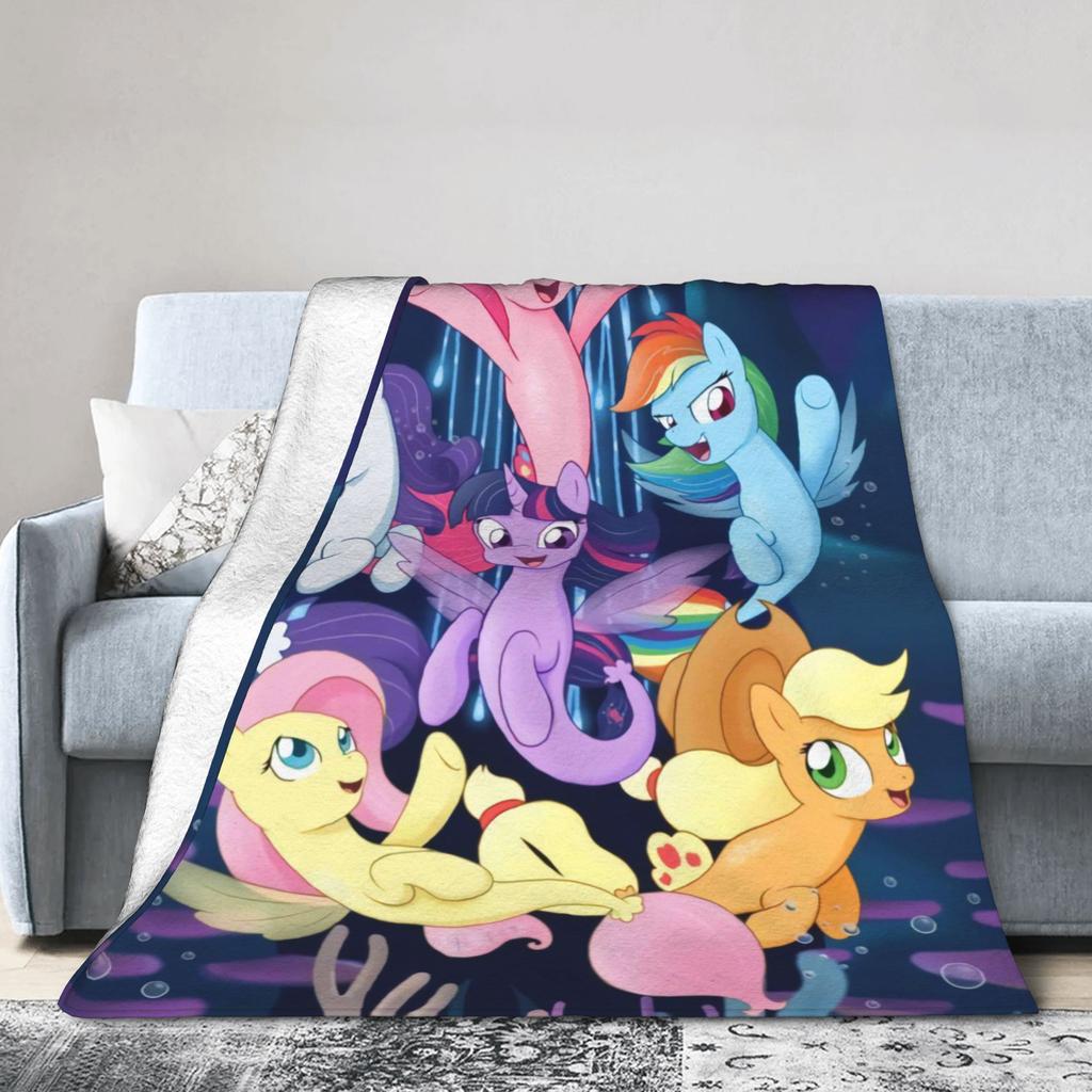 My Little Pony Дружба — это магия Мягкое Теплое Одеяло Детское Взрослое Плюшевое Одеяло с Рисунком Домашний Декор Фланелевый Чехол для Дивана Кровати