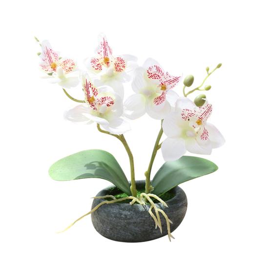 Artificial Butterfly Orchid Bonsai Fake Flower Simulation Home Office Decor