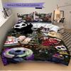 3Pcs Christmas Nightmare Theme Bedding Set Quilt Cover Pillowcase Home Christmas Xmas Halloween Gift 1 Duvet Cover 2 Pillowcase S921479