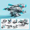 100 шт. + 6в1 строительные блоки городская пожарная машина полицейский грузовик инженерный кран танк вертолет кирпичи набор игрушек для детей