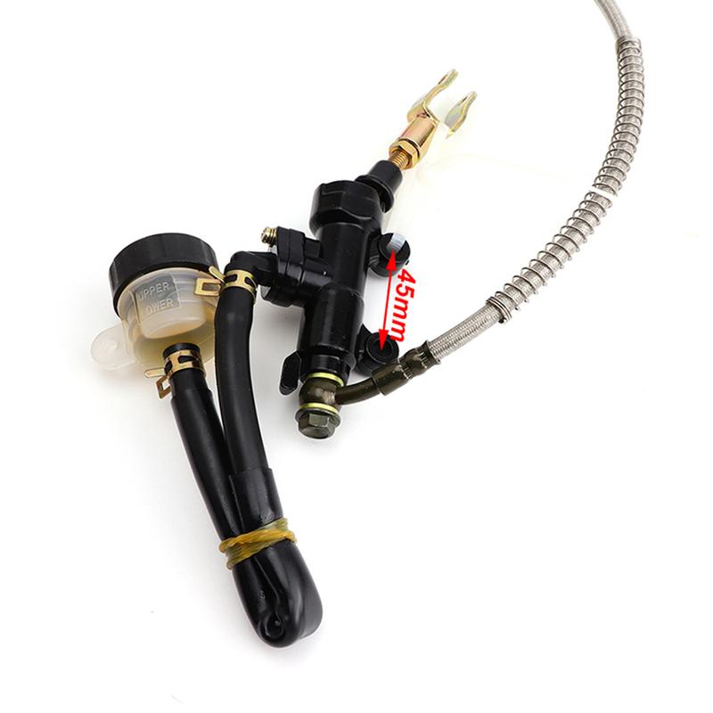 1 set of hydraulic disc brake master cylinder foot brake pump assembly, suitable for 125cc to 250cc ATV kart UTV Buggy four-whee