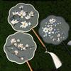 With Pendant Embroidery Fan Chinese Style Silk Fan Classical Chinese Style Fan Home Decor