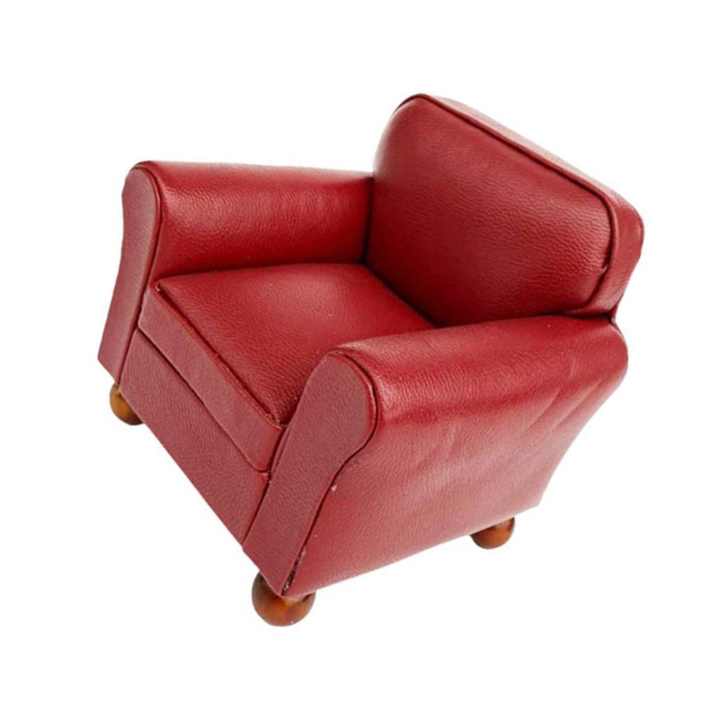 Миниатюрная модель дивана, фигурка для кукольного домика масштаба 1/12, мебель, отлично подходит для украшения сцены спальни и гостиной