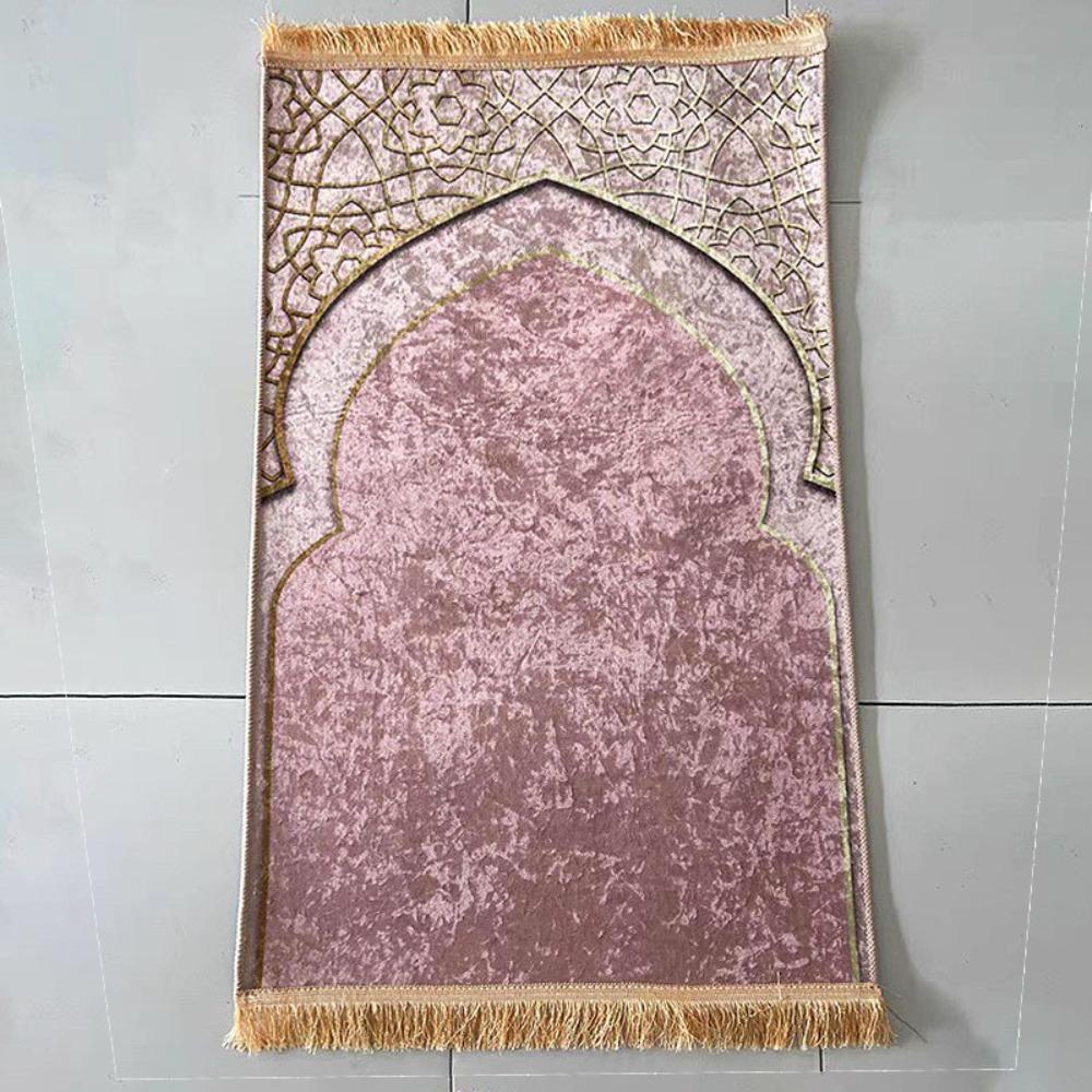 Flannel Prayer Mat Thickened Floor Carpets Portable Prayer Rug