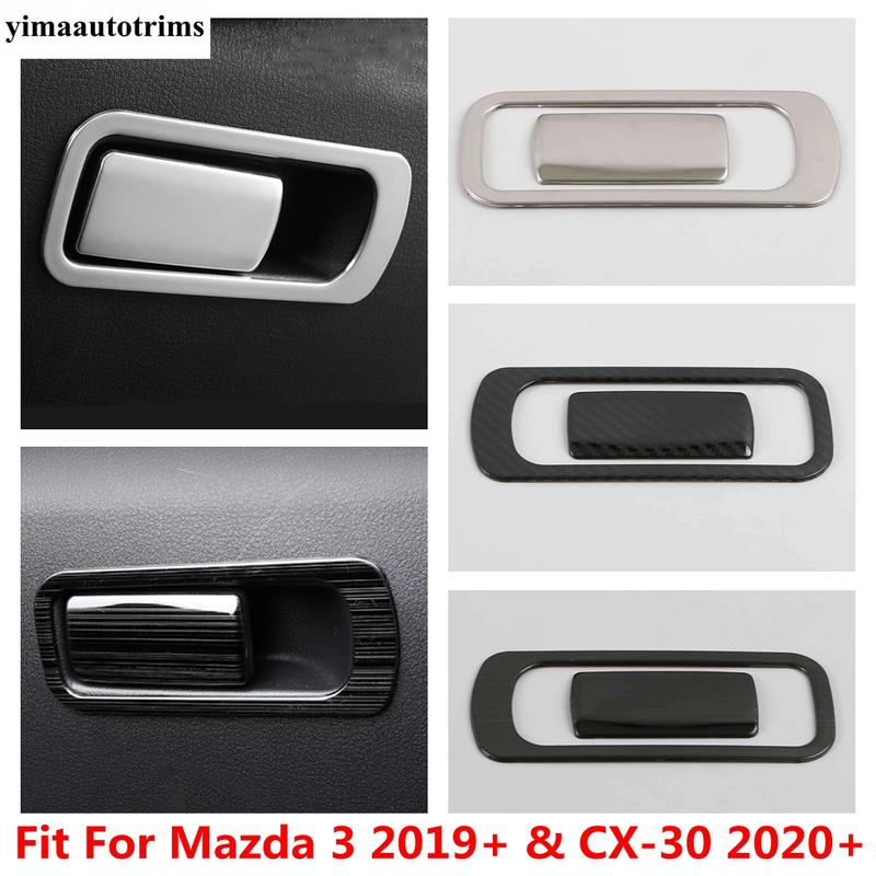 For Mazda 3 - 2025 / CX-30 - 2025 Glove Box Handle Sequ Decoration Cover Trim Stainless Steel Accessories Interior