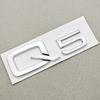 3D ABS Car Letters Logo Q5 40 TDI Logo Rear Trunk Badge Emblem Decals For Audi Q5 Q3 Q7 A4 A5 A6 A7 Auto Exterior Accessories