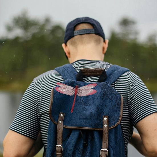 Поддельное украшение в виде стрекозы с карабином, портативное средство от комаров для кемпинга, имитация 3D